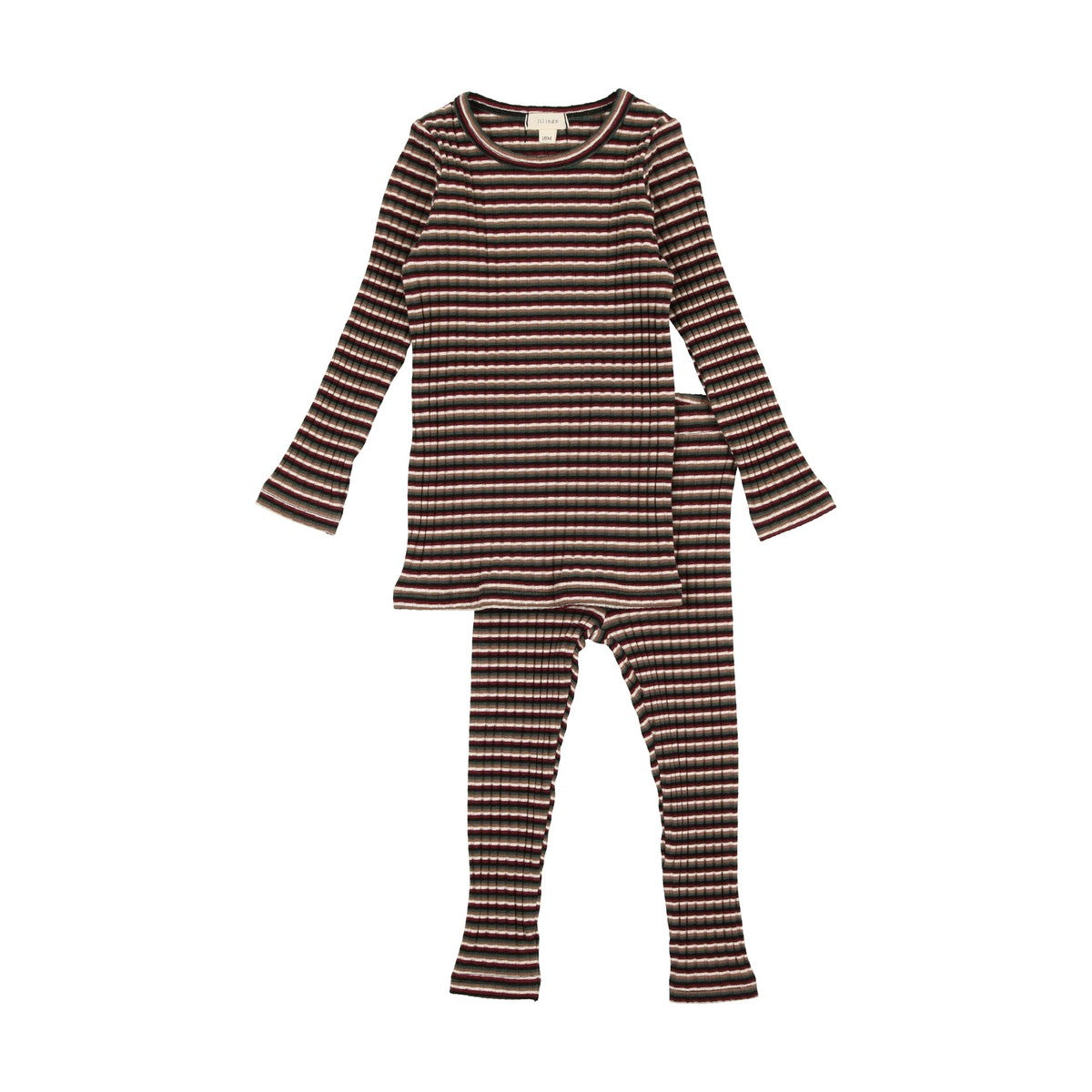 Lil Legs Multicolor Striped Ribbed Set
