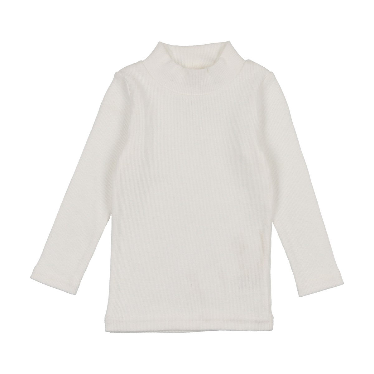 Lil Legs Winter White Ribbed Mock Neck