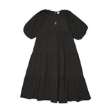 Lil Legs Black Puff Sleeve Maxi 3/4