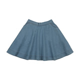 Lil Legs Blue Tencel Denim Flared Skirt