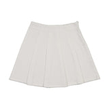 Lil Legs White Denim Pleated Skirt