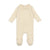 Lilette Ivory Velour Collared Footie