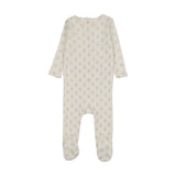 Lilette Cream/Blue Geo Floral Printed Footie