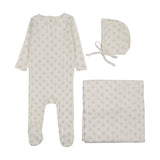 Lilette Cream/Blue Geo Floral Printed Take Me Home Set