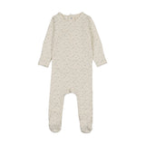 Lilette Cream/Blue Printed Wrapover Footie