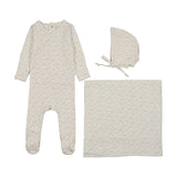 Lilette Cream/Blue Printed Wrapover Take Me Home Set