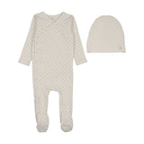 Lilette Cream/Pale Blue Take Me Home Clover Footie Set