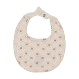 Lilette Cream/Pink Geo Floral Print Bib