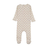 Lilette Cream/Pink Geo Floral Printed Footie