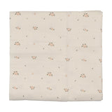 Lilette Cream/Pink Rosebud Muslin Swaddle