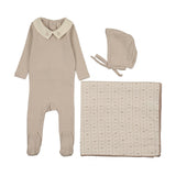 Lilette Cream/Taupe Sweetheart Collar Take Me Home Set