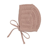 Lilette Dusty Pink Chunky Knit Bonnet