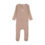 Lilette Dusty Pink Floret Print Footie