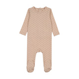 Lilette Dusty Pink Gem Stripe Footie