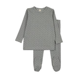 Lilette Light Blue Gem Stripe Lounge Set
