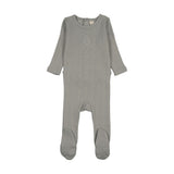 Lilette Light Blue Geo Floral Embroidered Footie