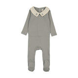 Lilette Light Blue Sweetheart Collar Footie