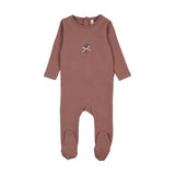 Lilette Mauve Bouquet Graphic Footie