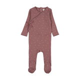 Lilette Mauve Cherry Scallop Footie
