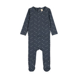 Lilette Off Navy Paper Boat Footie