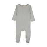 Lilette Pale Blue Mini Print Footie