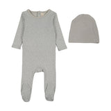 Lilette Pale Blue Mini Print Footie Set