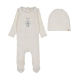 Lilette Cream Bicycle Footie Set