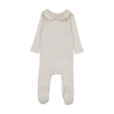 Lilette Cream/Pink Le Bebe Pointelle Footie