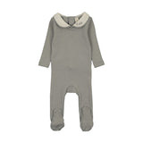 Lilette Light Blue Le Bebe Pointelle Footie