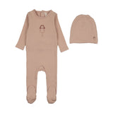 Lilette Dusty Pink Molly Dolly Footie Set