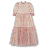 Lilou Floral Mesh Tiered Gown