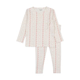Bee & Dee Chalk White Linear Nostalgia Pj's