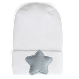 Adora Baby Powder Blue Linen Star Hospital Hat