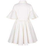 Jessie And James Flower Embroidery Little Sister Dress
