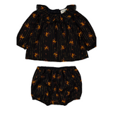 Louis Louise Black Romantic Flower Set
