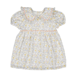 Louis Louise Off White Romantic Flower Henrietta Dress