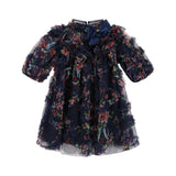 Angel Face Navy Floral Tulle Luella Dress