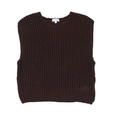 Luna Mae Chocolate Elle Chunky Knit Vest