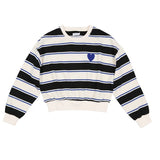 Luna Mae Black Stripe Vivi Stripe Sweatshirt