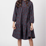 Oh Girl Charcoal Bow Dress