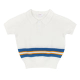 Motu Mustard Jade Collar Top