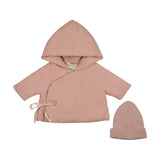 Mema Deep Pink Corduroy Jacket & Beanie
