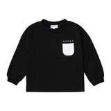 Bopop Black Reflector Pocket Sweatshirt