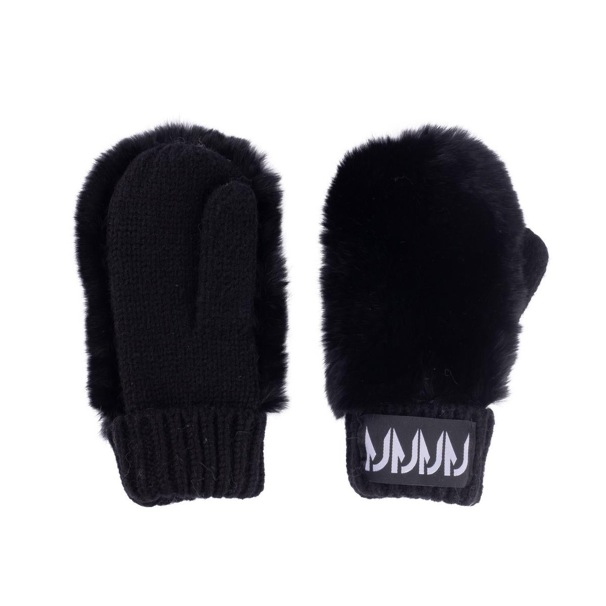 Manteau Jr. Black Gloves