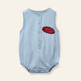 Wynken Pale Denim Romper