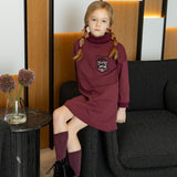 Mode Avant Burgundy Face Dress