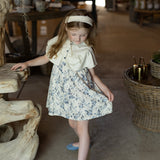 Mode Avant Blue Floral Cape Dress