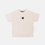 Minikid Beige Logo T-Shirt
