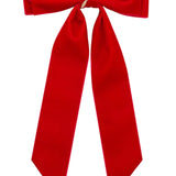 Project 6 Red Madeline Velvet Long Tail Bow Clip