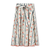 Mallory and Merlot Floral Benny Pleat Midi Skirt